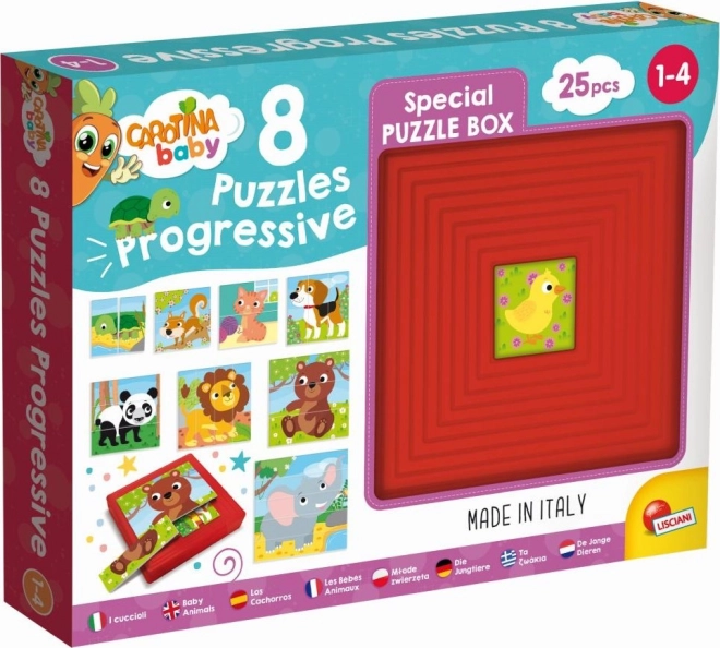 Carotina Baby Tierpuzzle Set