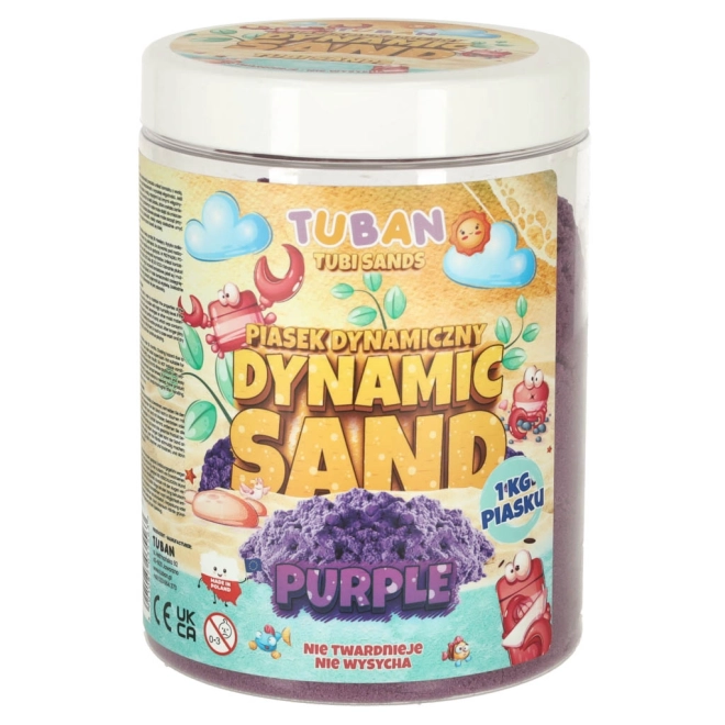 Dynamischer Spielsand Blau 1kg – Violett