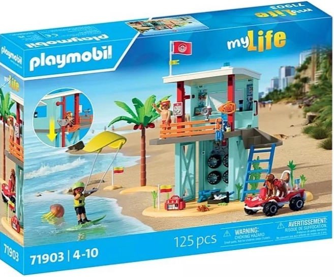 Figurenset MY LIFE 71903 Rettungsturm und Strand-Buggy