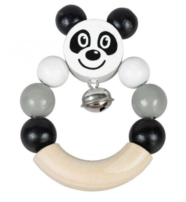 Holz Rassel Panda