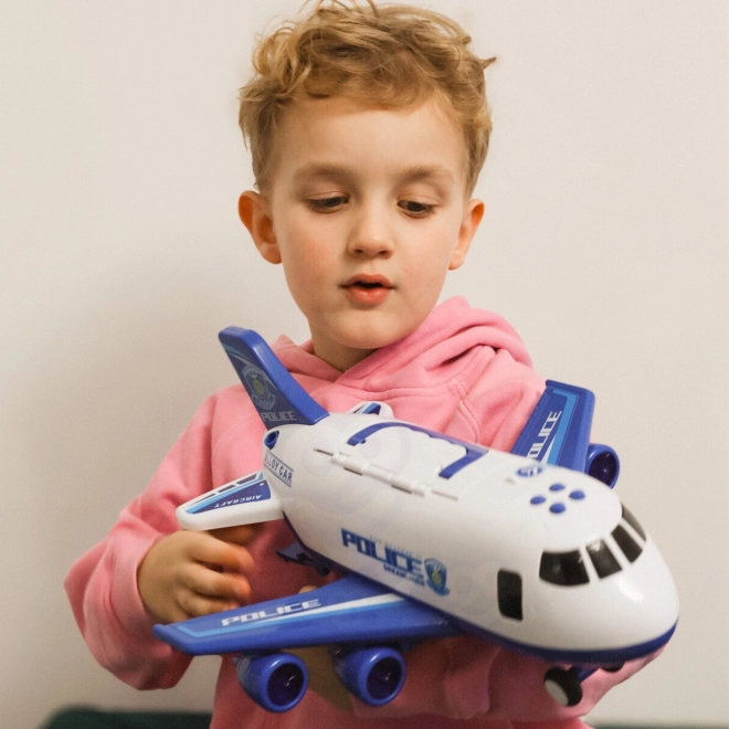 Interaktives Polizeiflugzeug mit Nebelfunktion