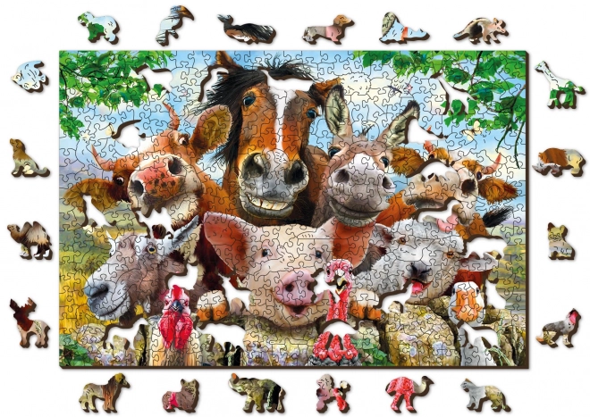 Holzpuzzle Farmleben 2-in-1