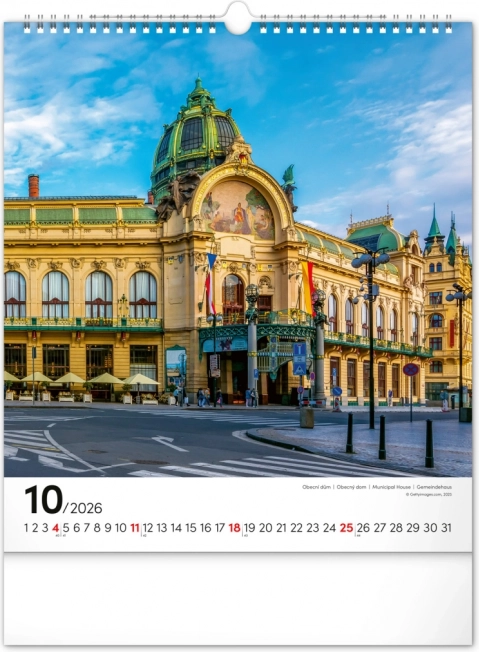 Wandkalender Prag 2026