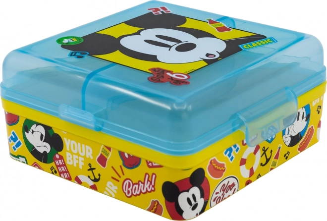 Quadratische Brotdose Multi für Kinder - Motiv MICKEY MOUSE