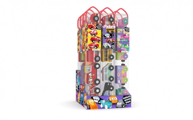 Holzauto-Spielset für Kinder