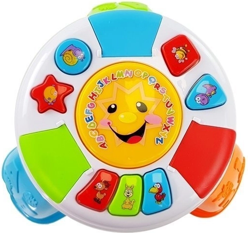 Sonne mit Melodien und Klavier mit Tiergeräuschen