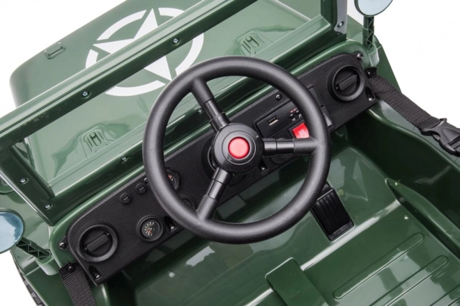 Elektroauto für Kinder 4x4 Armeegrün