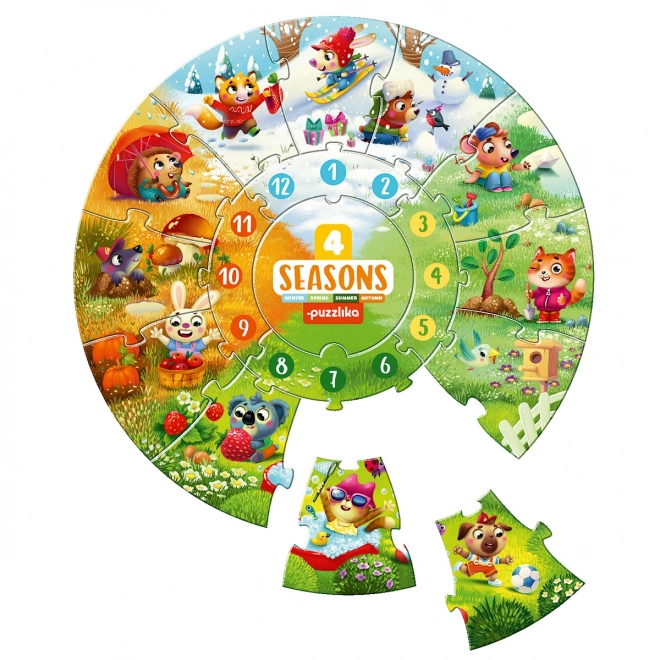 Puzzlika Vier Jahreszeiten Lernpuzzle