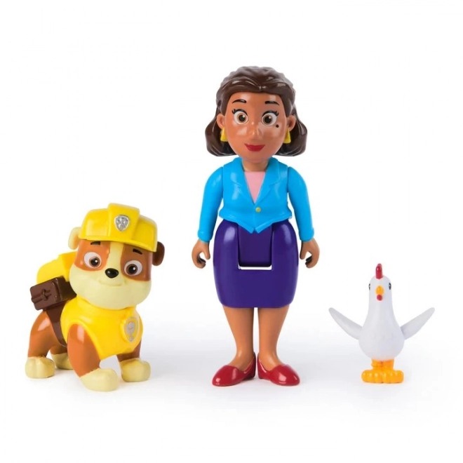 Figuren-Set Paw Patrol Rubble und Bürgermeisterin Goodway