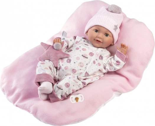 Realistische Llorens Puppe mit Geräuschen 42 cm