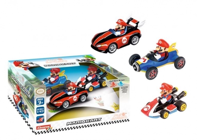 Mario Kart Fahrzeugset 3er-Pack Pull & Speed