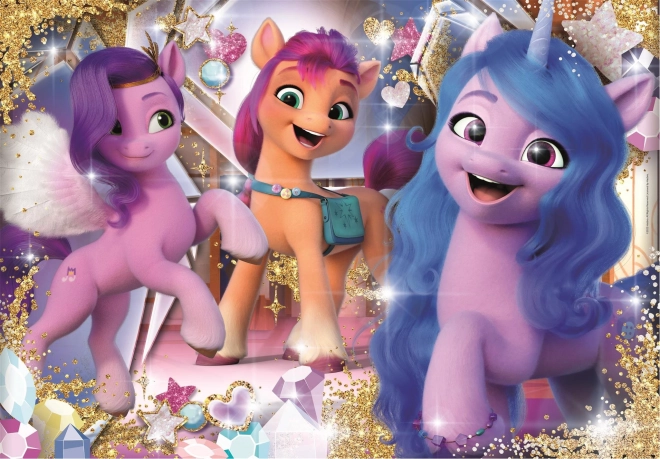 Clementoni Puzzle mit Edelsteinen My Little Pony 104 Teile