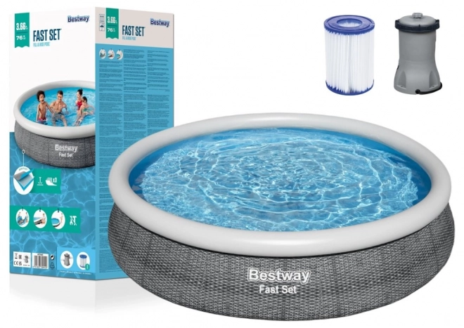 Aufstellpool 366 x 76 cm Bestway