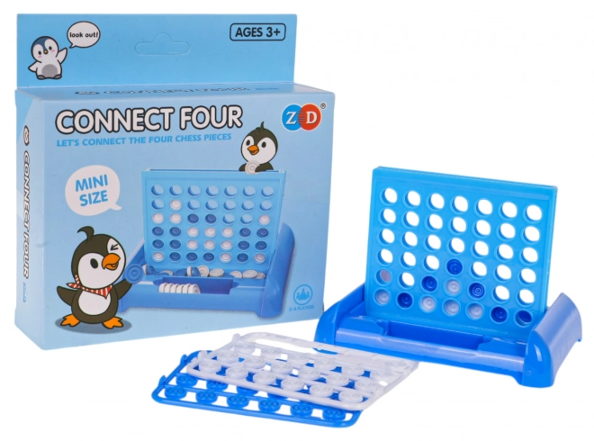 4 gewinnt Geschicklichkeitsspiel Pinguin