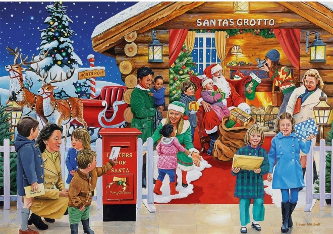 Gibsons Puzzle Unvergessliche Weihnachten 4x500 Teile