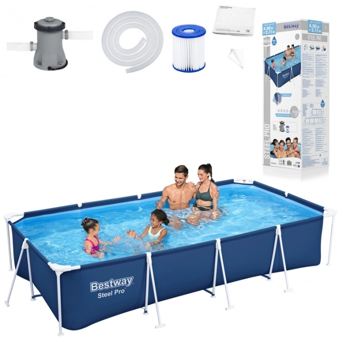Familienpool Bestway 400x211x81cm
