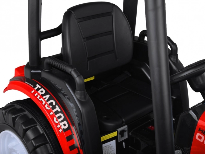 Großer elektrischer Traktor mit Anhänger und Schaufel für Kinder