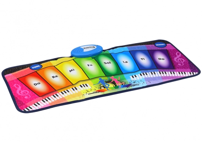 Musikspielmatte Tanzendes Klavier Regenbogen