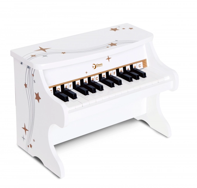 Klassisches Holzklavier für Kinder mit Lernbuch
