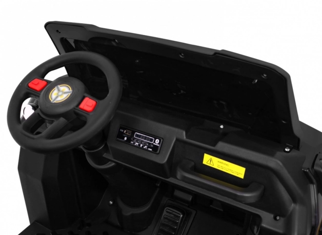 Auto Farmer Truck pro 2 Kinder Schwarz + Allradantrieb 4x4 + Fernbedienung + Kipper + Audio LED
