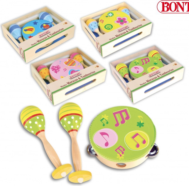 Bontempi Musik-Set: Rumba-Kugeln und Tamburin