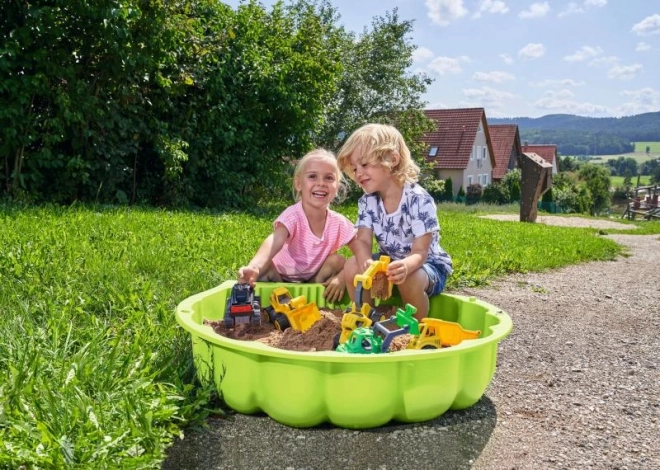 Große Plastikmuschel für Sand und Wasser