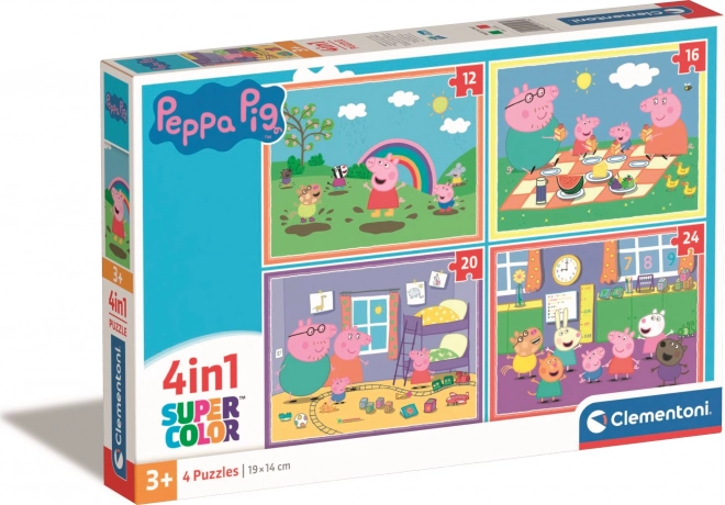 Clementoni Peppa Wutz Puzzle 4-in-1 Set