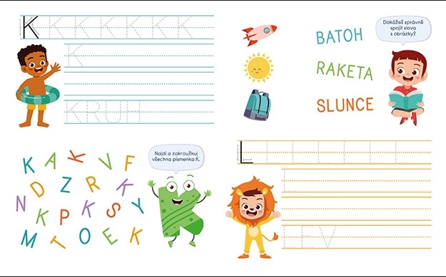 Heft für Vorschulkinder Schreiben und Buchstaben