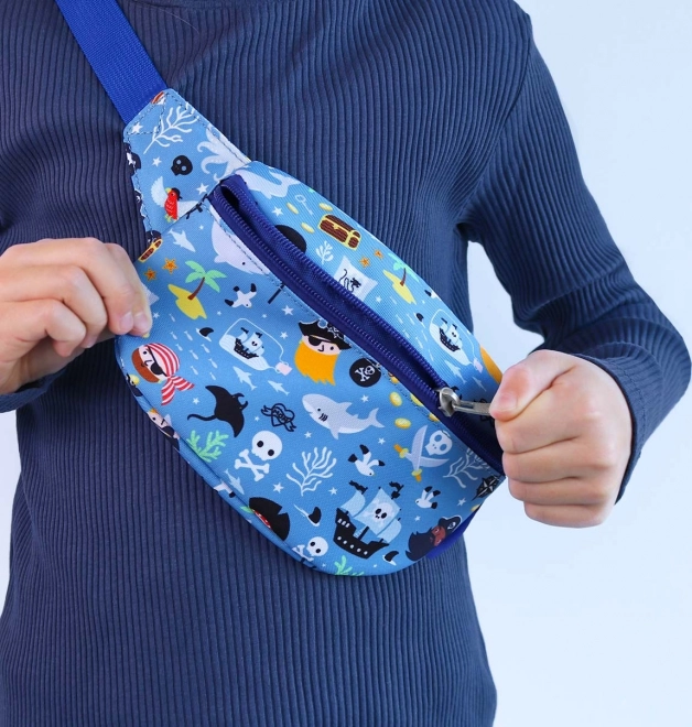 Kinder-Gürteltasche mit Piratenmuster