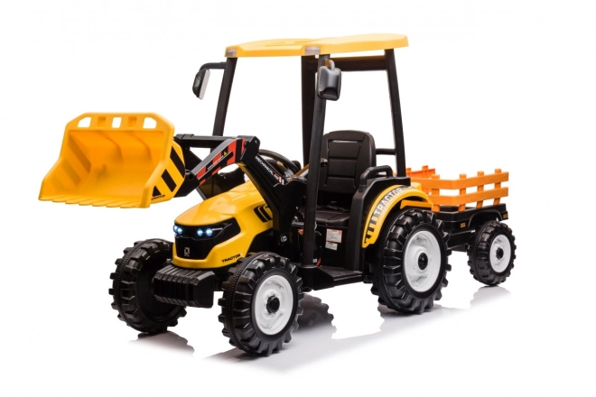 Kindertraktor mit Anhänger Gelb