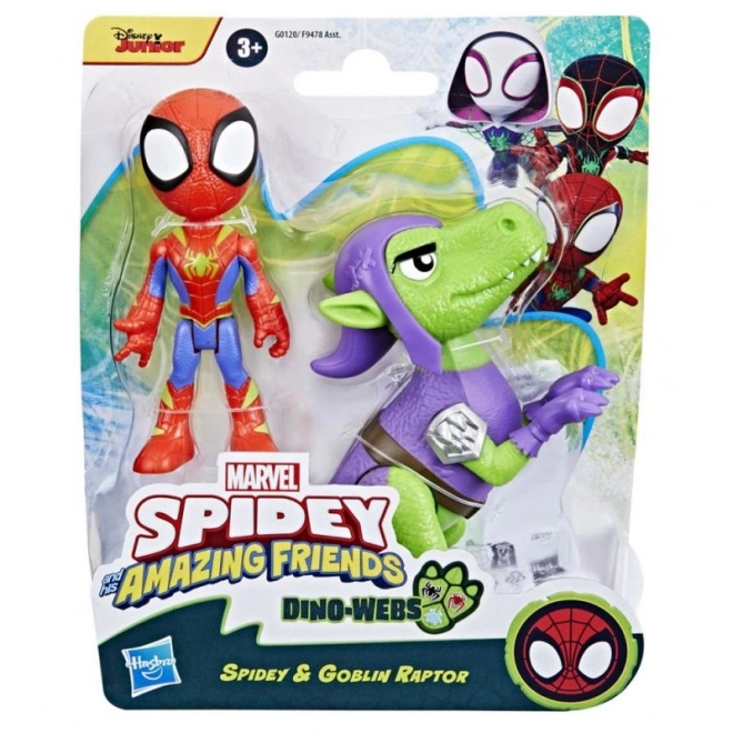 Spidey und seine fantastischen Freunde 2er-Set Figuren Helden und Dino-Verbrecher