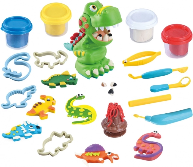 Zahnarzt Dino Set Modelliermasse