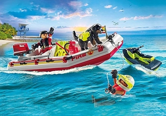 Feuerwehrboot mit Jetski von Playmobil