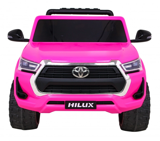 Toyota Hilux auf Batterie für Kinder Rosa + Antrieb 4x4 + Fernbedienung + 2 Sitzplätze + MP3 Radio + LED
