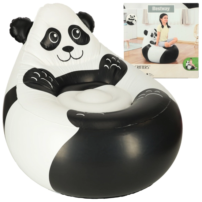 Aufblasbarer Panda-Puffsessel für Kinder