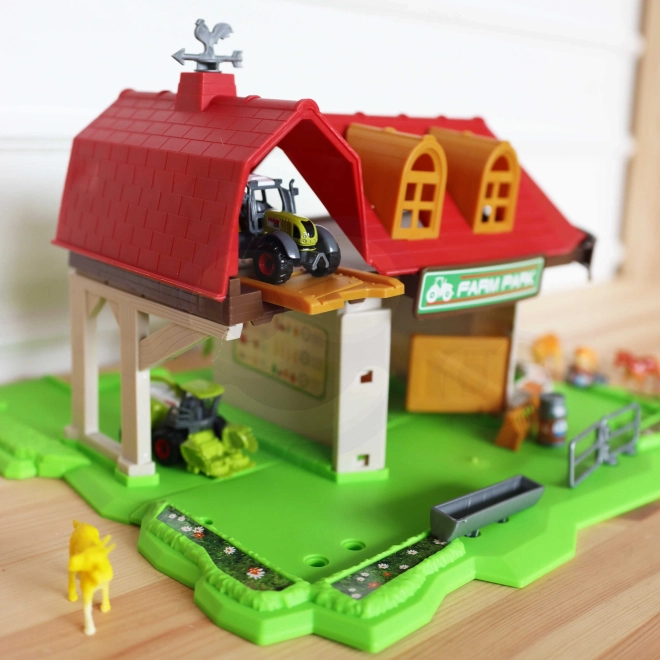Bauernhof Set mit Traktoren und Figuren