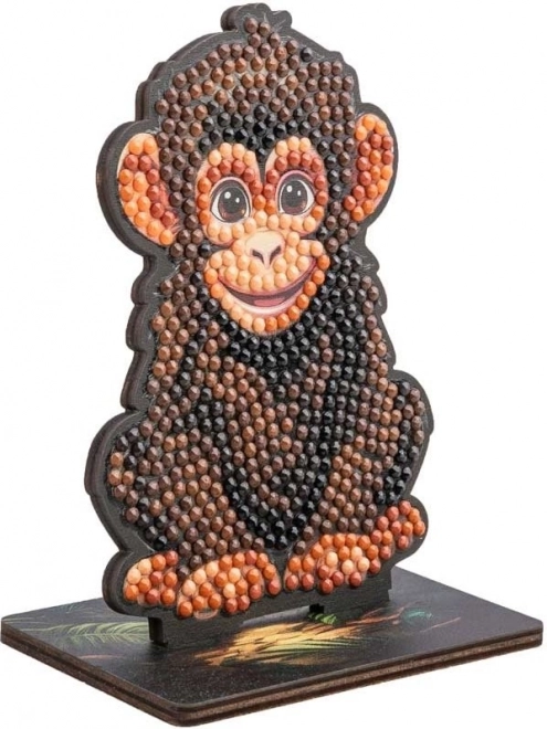 Diamantmalerei Dschungel: Schimpanse
