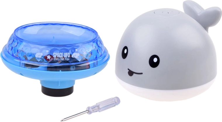 Fahrende Plattform mit Musik und Lichtern