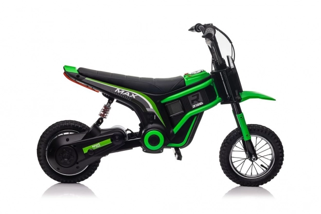 Grünes Kinder Elektromotorrad