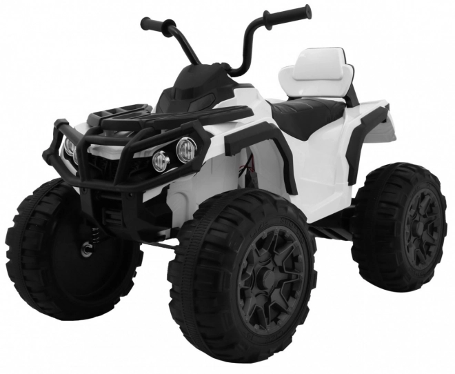 Quad ATV 2,4 GHz auf Batterie für Kinder Weiß + Fernbedienung + EVA Räder + MP3 Radio + Kostenloses Starten