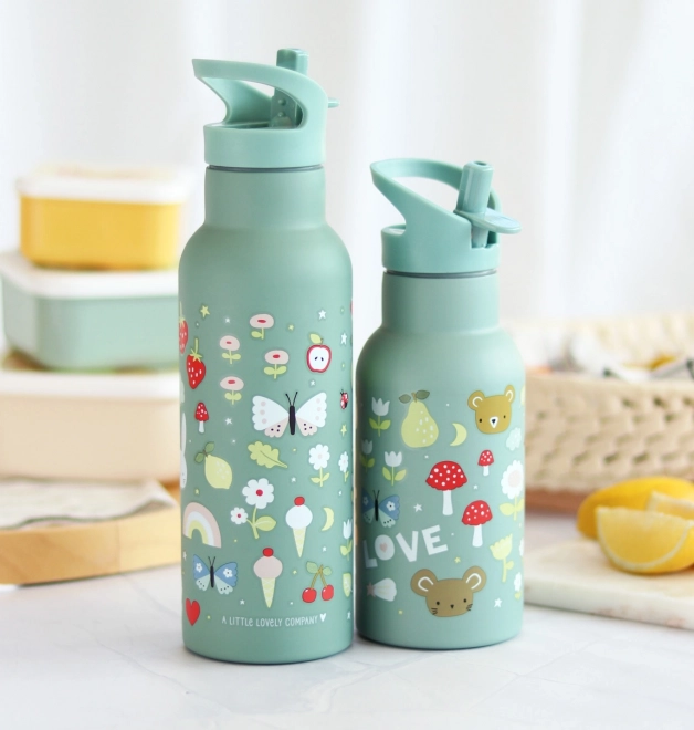 A Little Lovely Company Trinkflasche aus Edelstahl 500 ml – Freude