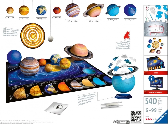 3D Planetensystem Bausatz