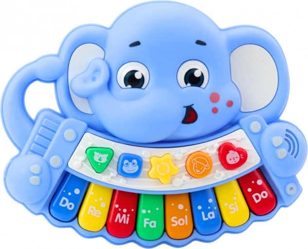 Interaktives Klavier Blauer Elefant – Melodien, Tonleitern, Tiergeräusche