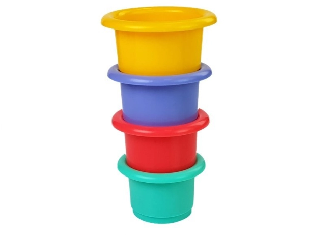 Bunte Eimer zum Spielen
