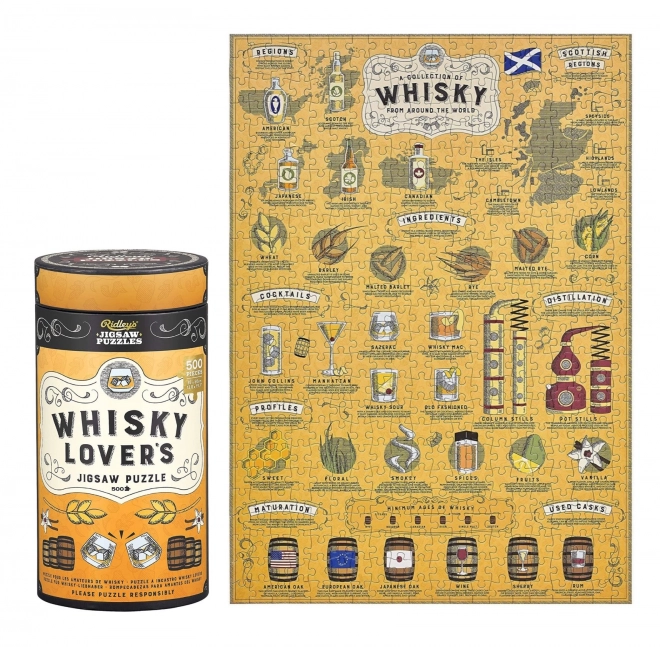 Puzzle für Whisky-Liebhaber 500 Teile