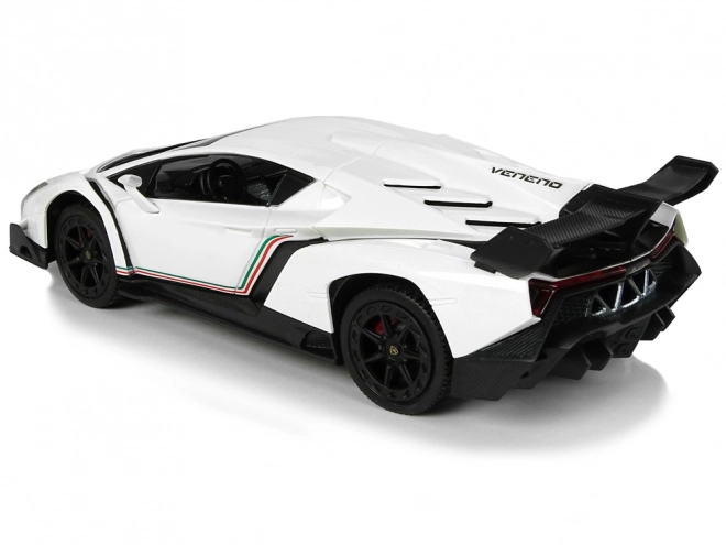 Fernebbildauto Lamborghini Veneno Weiß 1:24 mit Lichtern