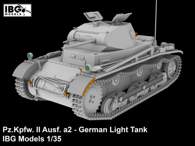 Plastikmodell Deutscher Leichter Panzer Pz.Kpfw II Ausf. a2 1/35