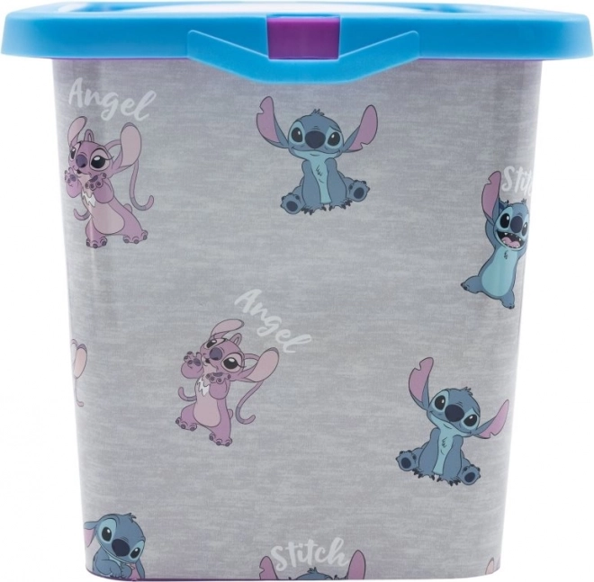 Praktische Aufbewahrungsbox 7l mit Stitch und Angel