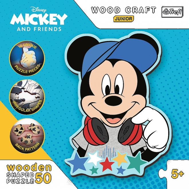 Holzpuzzle Junior MIckey Mouse Welt