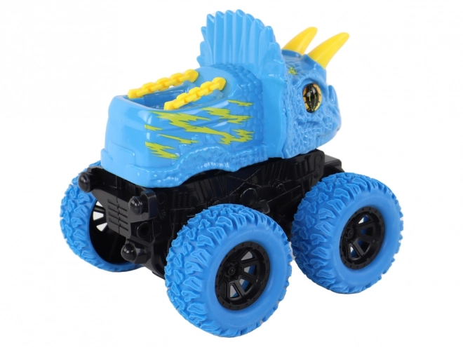 Spielzeugauto Triceratops mit Gummirädern Blau